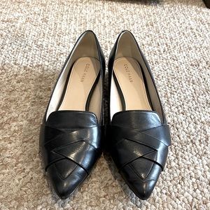 Cole Haan Black Leather Flats